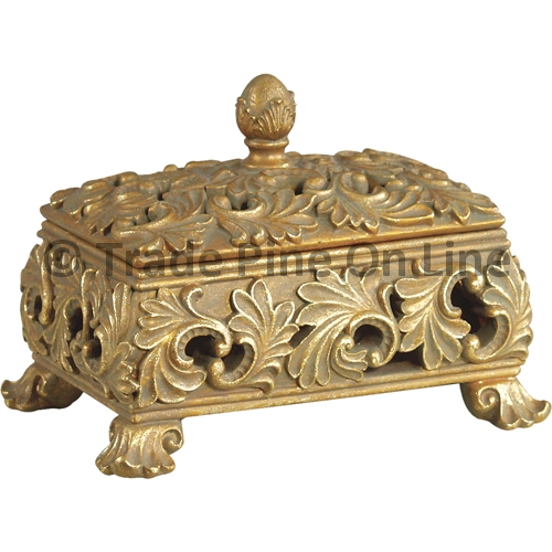 Antique Gold Trinket Box