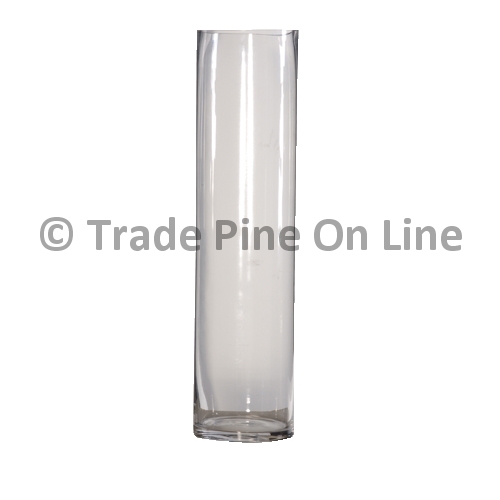 60cm Tall Glass Cylinder Vase