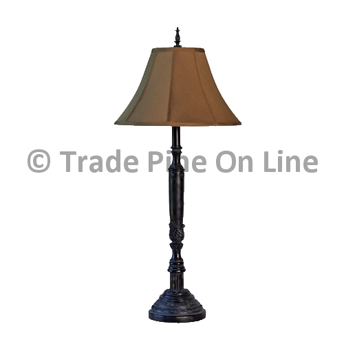 Antique Column Lamp W/Shade