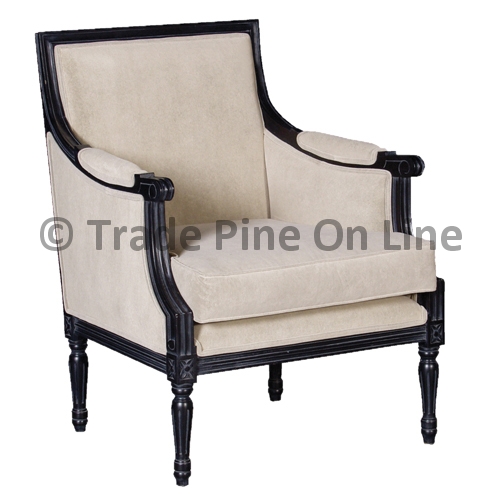 Black Frame Vogue Fabric Chair