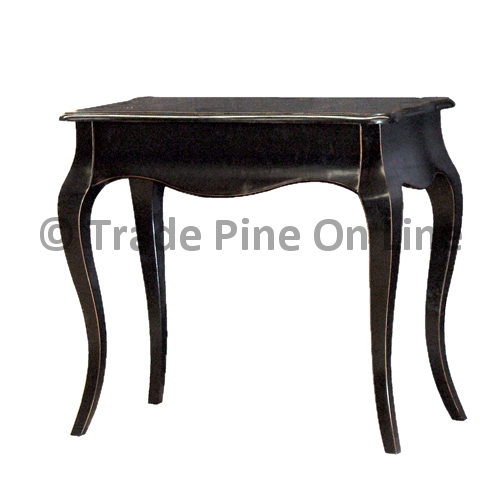 Black Fayence Small Side Table