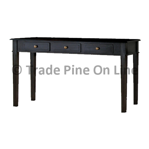 Black Fayence 3 Drawer Side Table