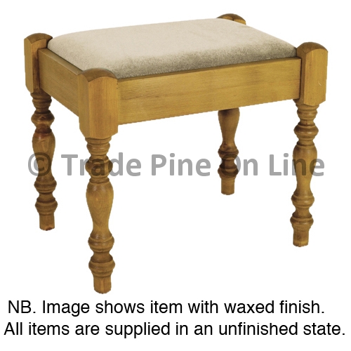 Beige Upholster. D/Table Stool