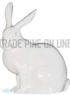 White Ceramic Hare