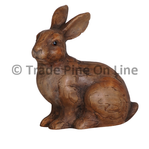 Wood Effect Brown Rabbit