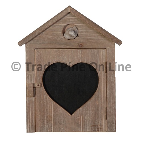 Wooden Heart Key Box